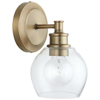 Capital Lighting Capital Mid Century 9 3/4" High Aged Brass Wall Sconce