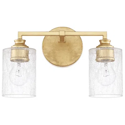 Capital Lighting Capital Milan 9" High Capital Gold 2-light Wall Sconce