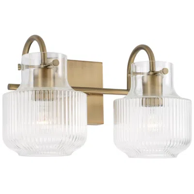 Capital Lighting Capital Nyla 9" High Aged Brass 2-light Wall Sconce