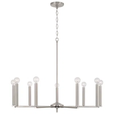 Capital Lighting Capital Portman 34" Wide Brushed Nickel 9-light Chandelier