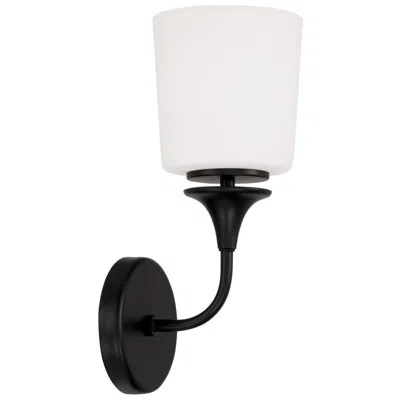 Capital Lighting Capital Presley 13 3/4" High Matte Black Wall Sconce