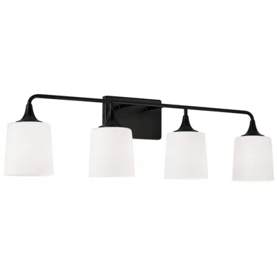 Capital Lighting Capital Presley 36 3/4" Wide Matte Black 4-light Bath Light