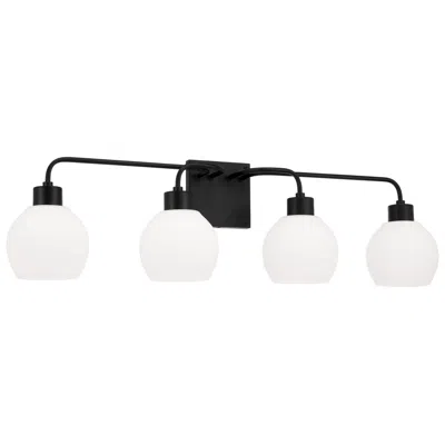 Capital Lighting Capital Tanner 34" Wide Matte Black 4-light Bath Light