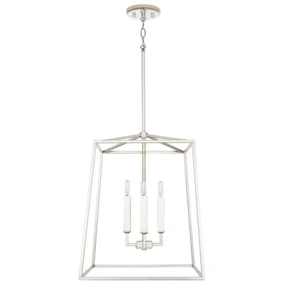 Capital Lighting Capital Thea 16" Wide Polished Nickel 4-light Foyer Pendant