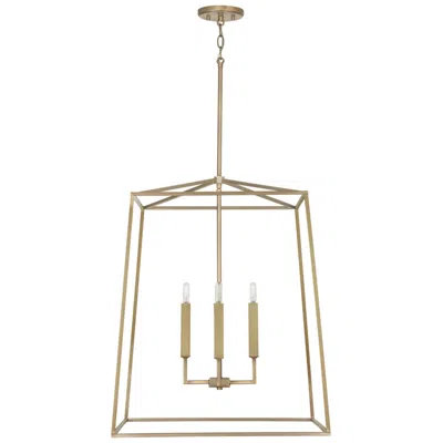 Capital Lighting Capital Thea 22" Wide Aged Brass 4-light Foyer Pendant