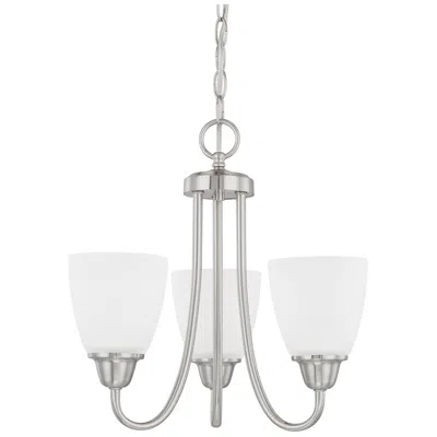 Capital Lighting Capital Trenton 15" Wide Brushed Nickel 3-light Chandelier