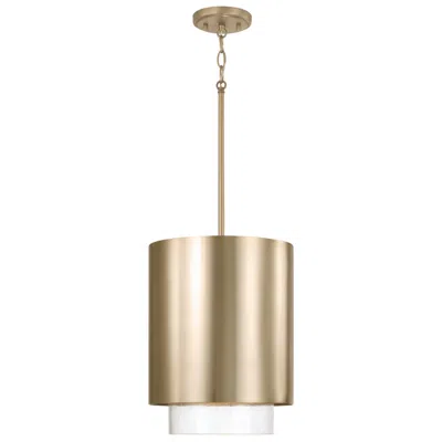 Capital Lighting Capital Weller 11 1/2" Wide Matte Brass Mini Pendant