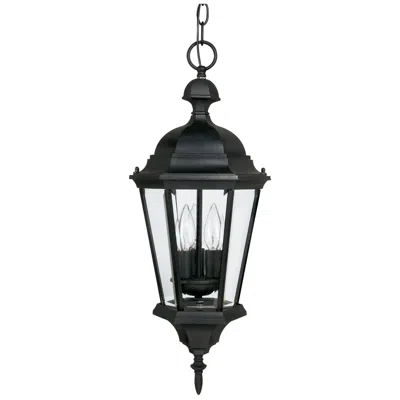 Capital Lighting Carriage House 23" High Black Outdoor Hanging Light