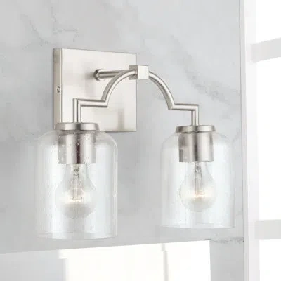 Capital Lighting Carter 2-light Dimmable Vanity Light In Brushed Nickel