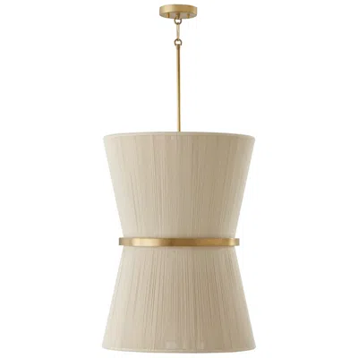 Capital Lighting - Cecilia 6-light Foyer- 20" Bleached Natural Rope In Neutral