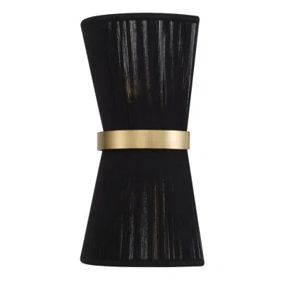 Capital Lighting Cecilia Steel Flush Mounted Sconce In Black