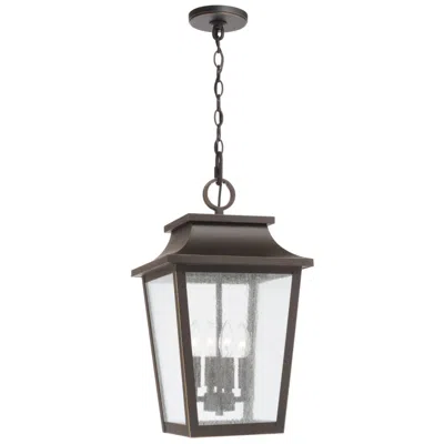 Capital Lighting Chandler 21" High Oiled Bronze 4-light Outdoor Hanging Light