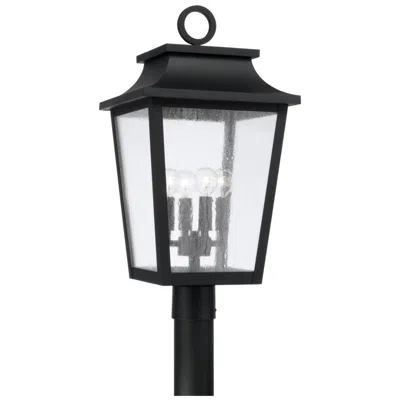Capital Lighting Chandler 4 Light Outdoor Post Lantern 12" Black