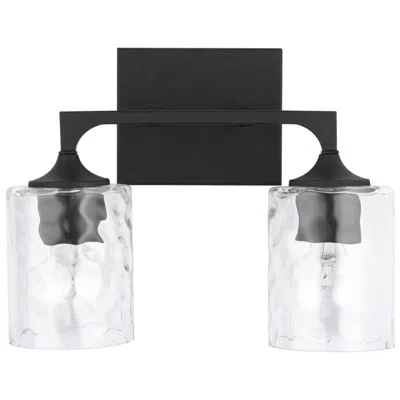 Capital Lighting Clint 2 Light Vanity 13.5" Black Iron