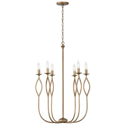 Capital Lighting Cohen 6 Light Chandelier 22" Mystic Luster