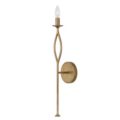 Capital Lighting Cohen Steel Candle Wall Light In Mystic Luster