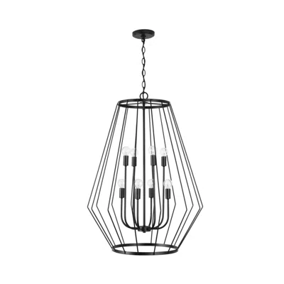 Capital Lighting Corey 8 Light Foyer 24.75" Matte Black