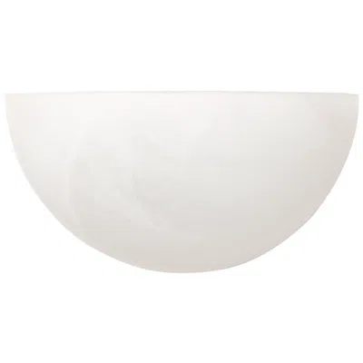 Capital Lighting Crescent 5"h Matte White Faux Alabaster Glass Wall Sconce
