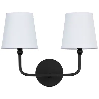 Capital Lighting Dawson 2 Light Vanity 16" Matte Black