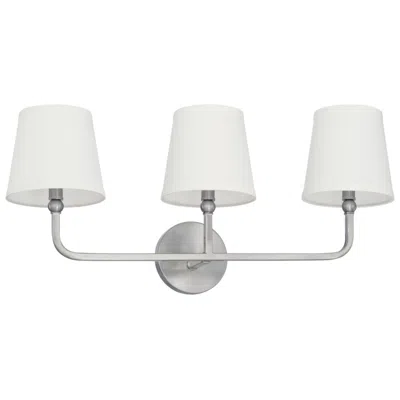 Capital Lighting Dawson 25 1/2" Brushed Nickel 3-light Bath Fixture