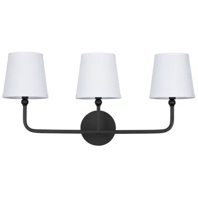 Capital Lighting Dawson 25 1/2" Wide 3-light Vanity Matte Black