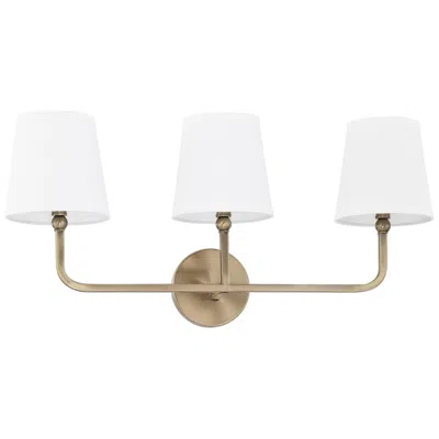 Capital Lighting Dawson 25 1/2" Wide Aged Brass 3-light Vanity Bath Light