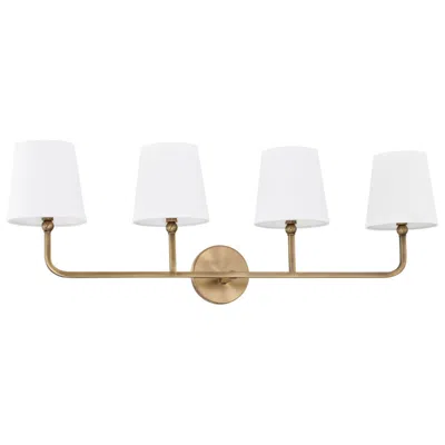 Capital Lighting Dawson 35 1/4" Wide Aged Brass 4-light Vanity