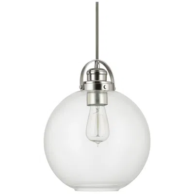 Capital Lighting Dean 1 Light Pendant 10.25" Polished Nickel