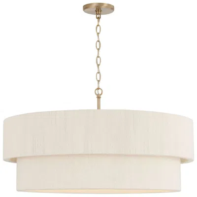 Capital Lighting Delaney 30" Wide 4-light Modern Drum Shade Pendant