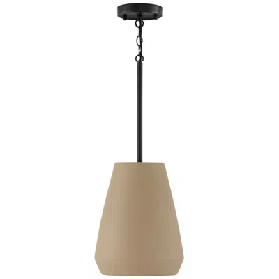 Capital Lighting Della 1 Light Pendant 10" Terracotta Sand
