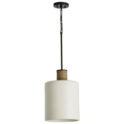 Capital Lighting Destin 11 1/2"w Dark Pewter Mini Pendant W/ Ceramic Shade