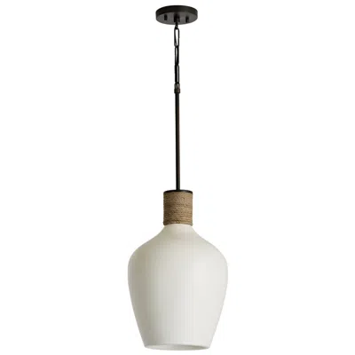 Capital Lighting Destin 12" Wide Dark Pewter White Ceramic Mini Pendant