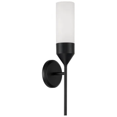 Capital Lighting Devon 1 Light Sconce 5" Matte Black