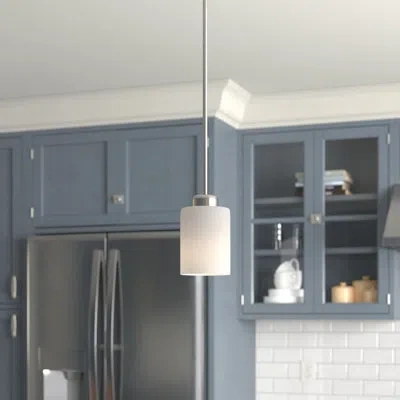 Capital Lighting Dixon 1 - Light Single Cylinder Pendant In Brushed Nickel
