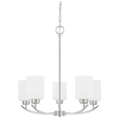 Capital Lighting Dixon 23" Wide 5-light Brushed Nickel Chandelier