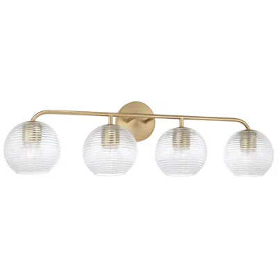 Capital Lighting Dolan 4 Light Vanity 33.5" Matte Brass
