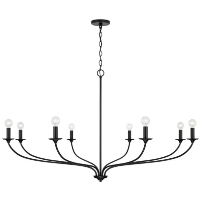 Capital Lighting Dolan 52" Wide Matte Black 8-light Chandelier