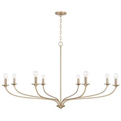 Capital Lighting Dolan 8 Light Chandelier 52" Matte Brass