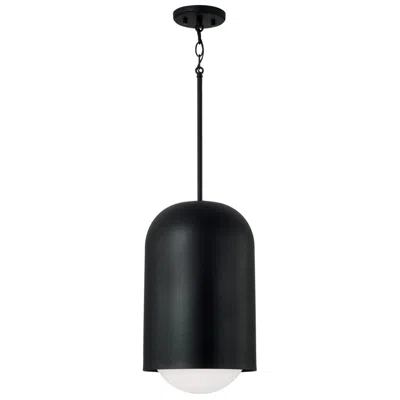 Capital Lighting Dolby 1 Light Pendant 10.25" Black Iron