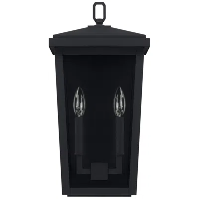 Capital Lighting Donnelly 17 3/4" High Black Metal 2-light Outdoor Wall Light