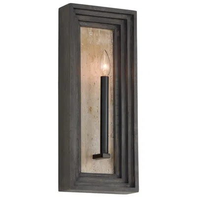 Capital Lighting Dunn 1 Light Sconce 8.25" Espresso Stain And Black