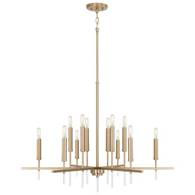 Capital Lighting Elora 12 Light Chandelier Matte Brass