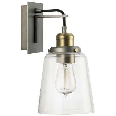 Capital Lighting Fallon 11 3/4" High Graphite And Aged Brass Wall Sconce