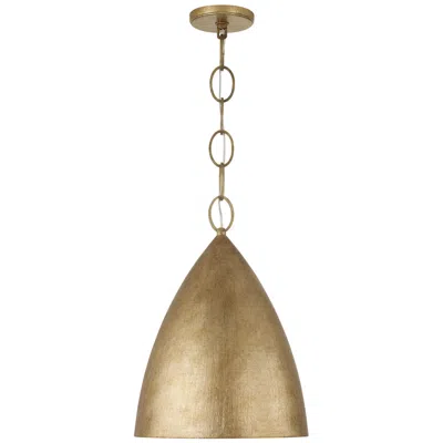 Capital Lighting Francesca 1 Light Pendant 13" Feathered Gold
