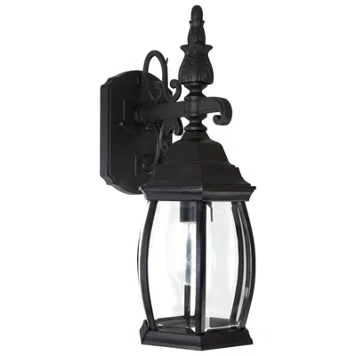 Capital Lighting French Country 1 Light Outdoor Wall Lantern 6.5" Black