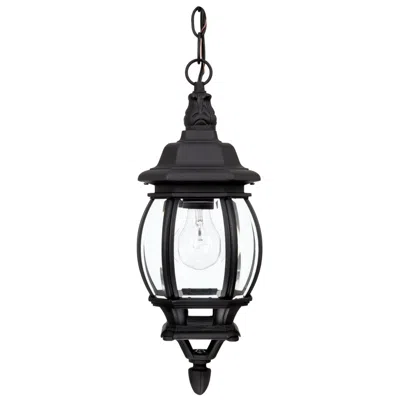 Capital Lighting French Country 16 1/2" High Black Outdoor Hanging Light