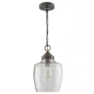 Capital Lighting Global Fusion 1 - Light Single Bell Pendant In Pewter