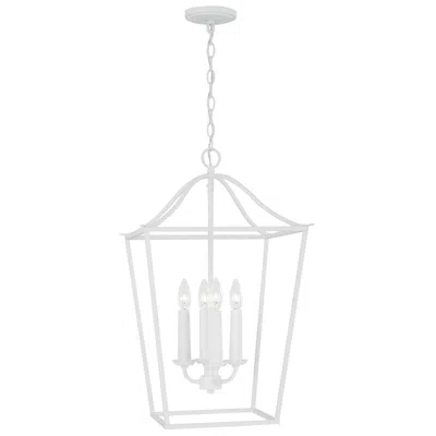 Capital Lighting Grady 4 Light Foyer 15.75" Textured White
