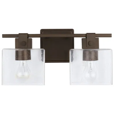 Capital Lighting Graham 2 Light Vanity 15.5" Oil Rubbed Bronze
