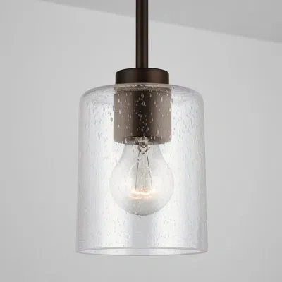 Capital Lighting Greyson 1 - Light Single Cylinder Pendant In Bronze